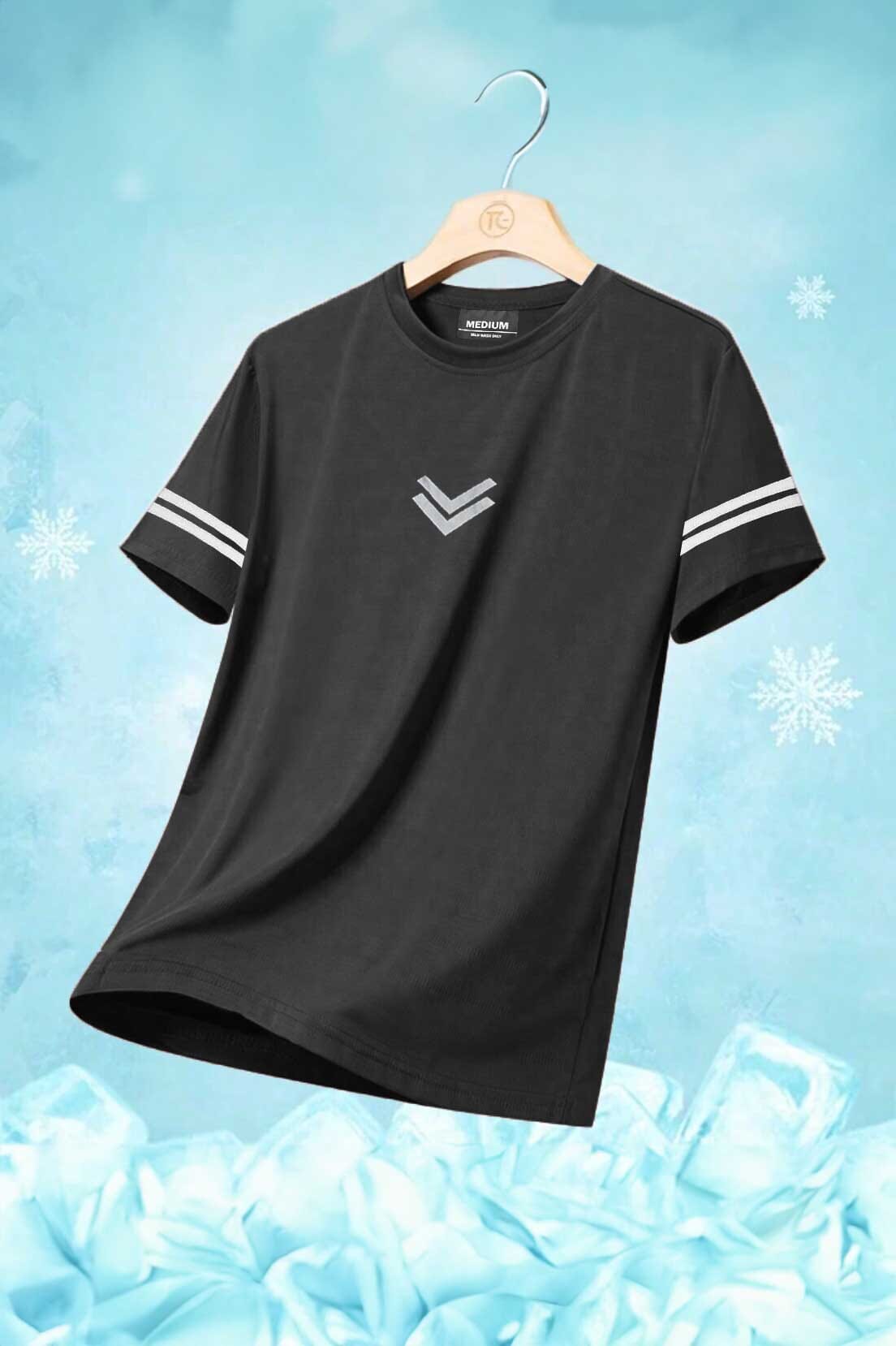 Men's Piraeus Sleeves Activewear Crew Neck Minor Fault Tee Shirt Men's Tee Shirt IBT Black S 