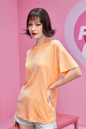 Women's Oversized Crew Neck Minor Fault Tee Shirt