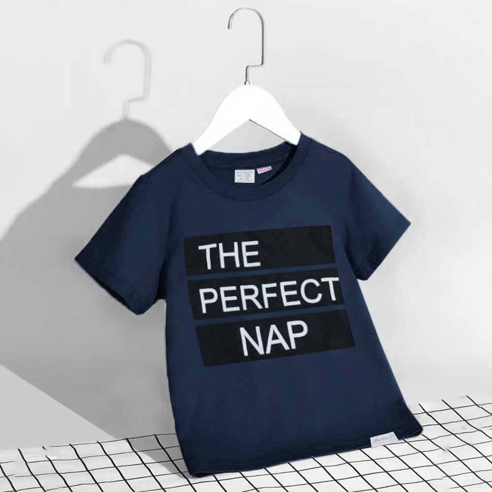 ZR Kid's The Perfect Nap Printed Minor Fault Tee Shirt Boy's Tee Shirt SRK 