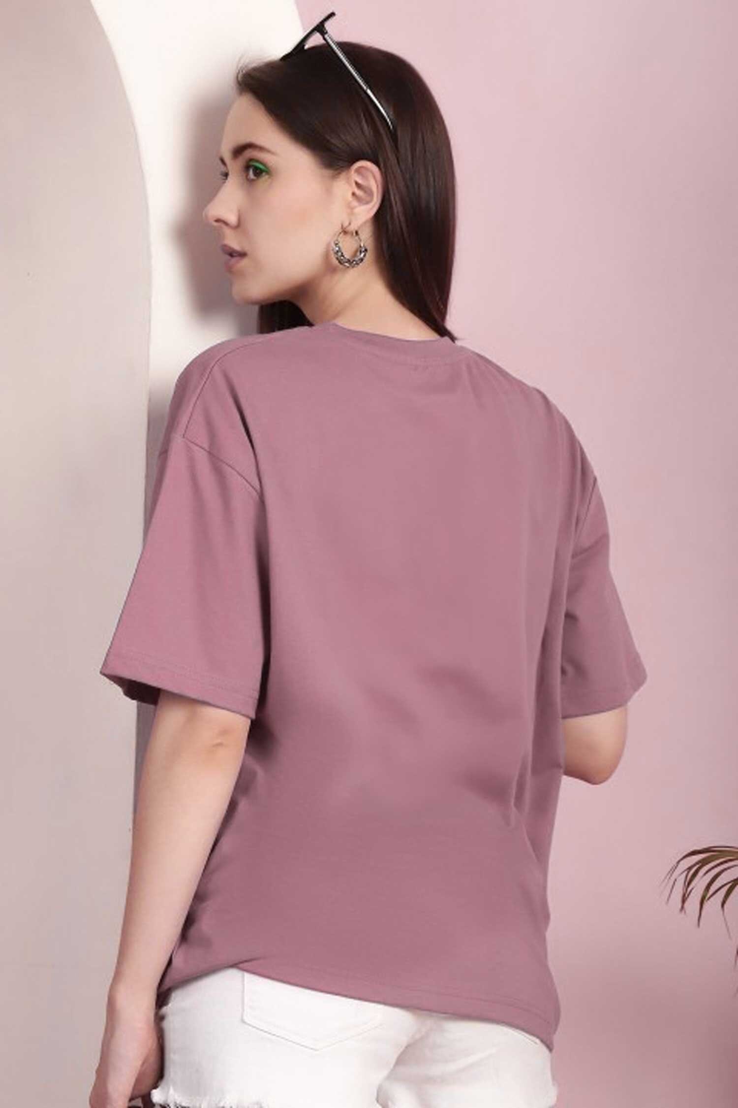 Women's Oversized Crew Neck Minor Fault Tee Shirt