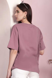 Women's Oversized Crew Neck Minor Fault Tee Shirt