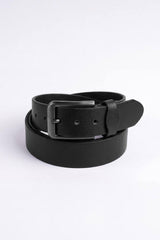 Men's Gunmetal Leather Belt