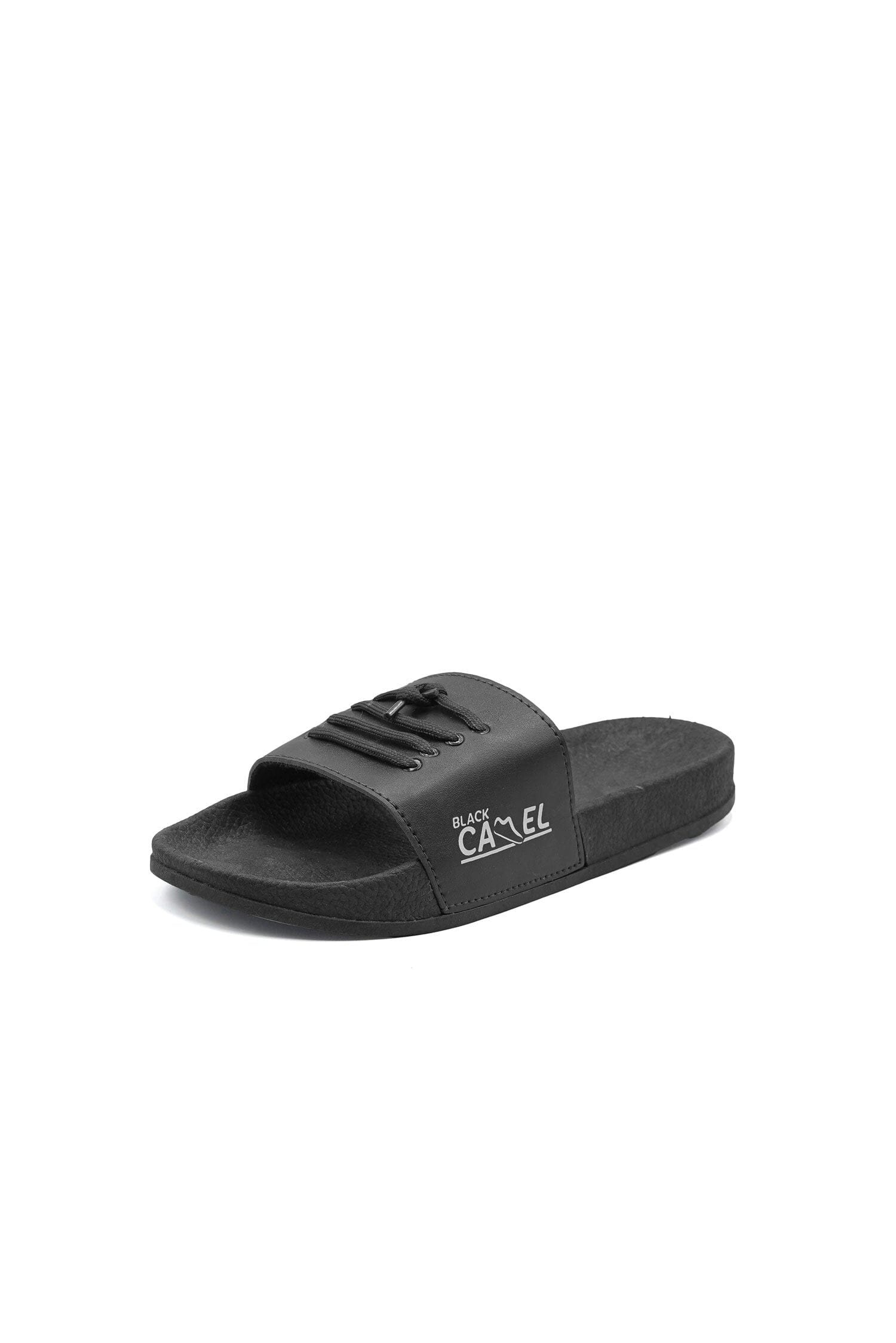 Black Camel Men's Lace-Up Design Slide Slippers Men's Shoes Hamza Traders (Sale Basis) 