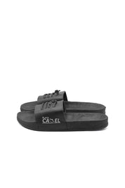 Black Camel Men's Lace-Up Design Slide Slippers Men's Shoes Hamza Traders (Sale Basis) 