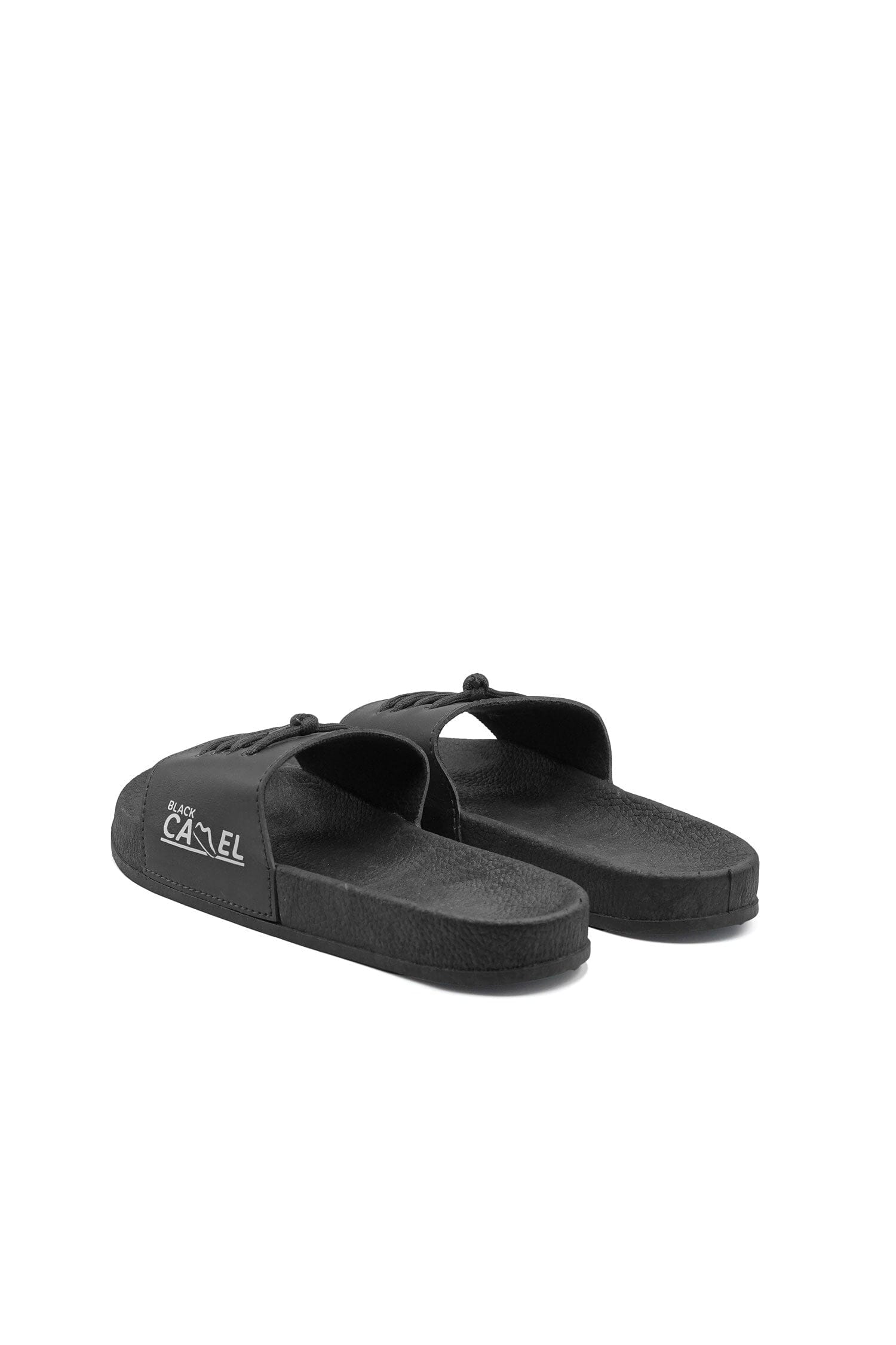 Black Camel Men's Lace-Up Design Slide Slippers Men's Shoes Hamza Traders (Sale Basis) 