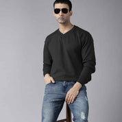 Polo Republica Men's V-Neck Minor Fault Sweat Shirt Men's Sweat Shirt Polo Republica Black S 