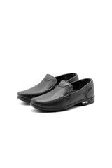 Elegant Men's Stitched Detail Leather Formal Shoes