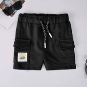 Tiny Teen Baby Kid's Summer Time Printed Minor Fault Shorts Kid's Shorts SNR Black 6-9 Months 