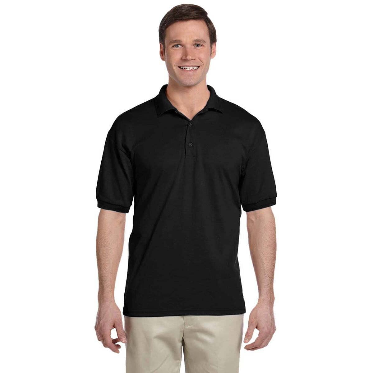 Men's Gotti Short Sleeve Polo Shirt Minor Fault Image Black M 