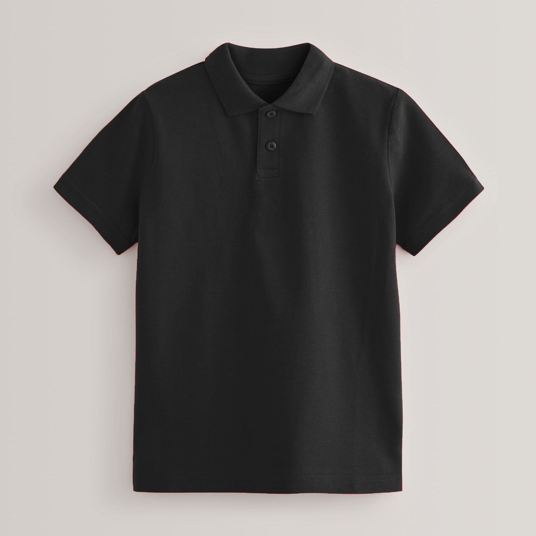 Cc Boy's Short Sleeve Minor Fault Polo Shirt Boy's Polo Shirt Image Black 3-4 Years 