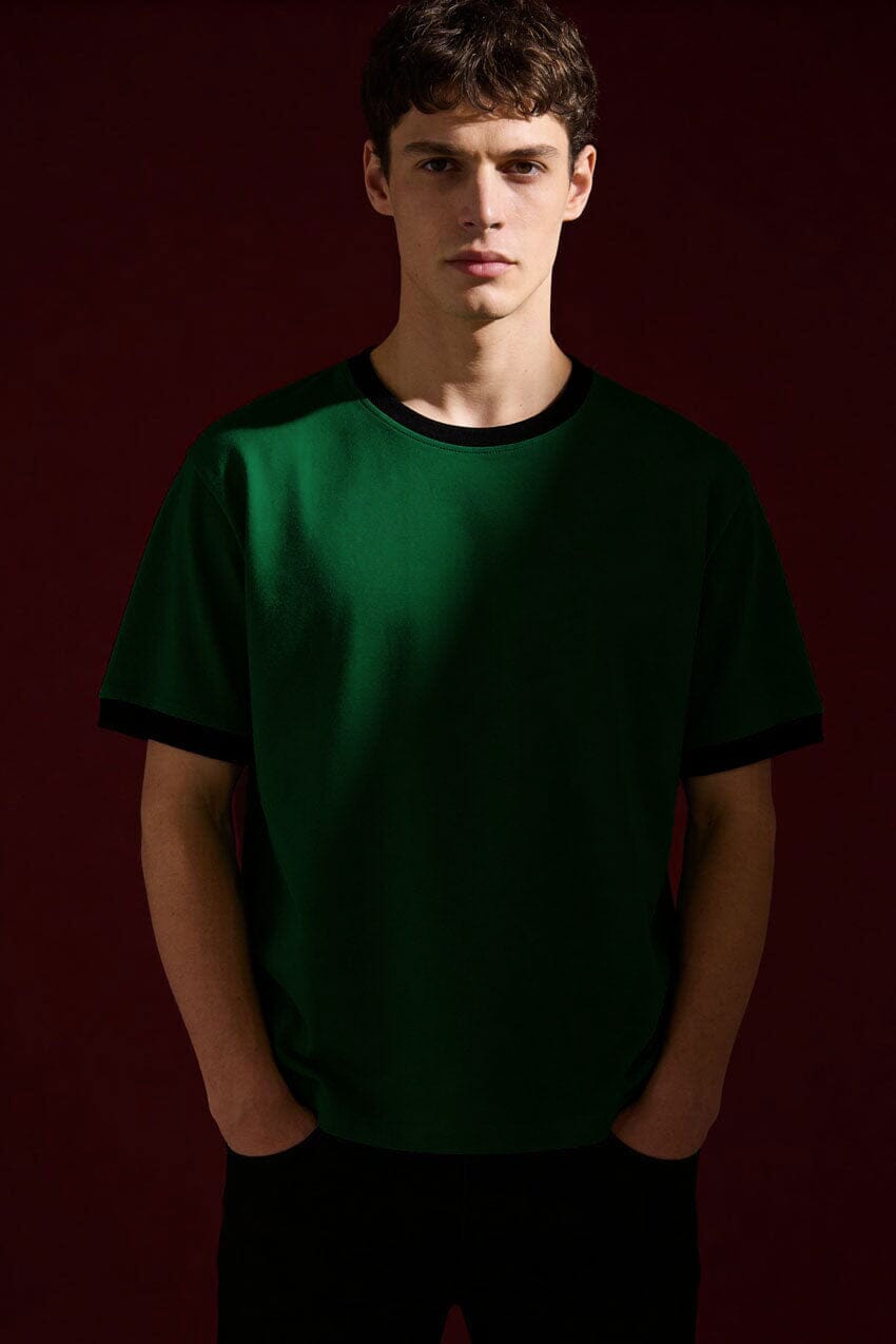 Bottle Green & Black