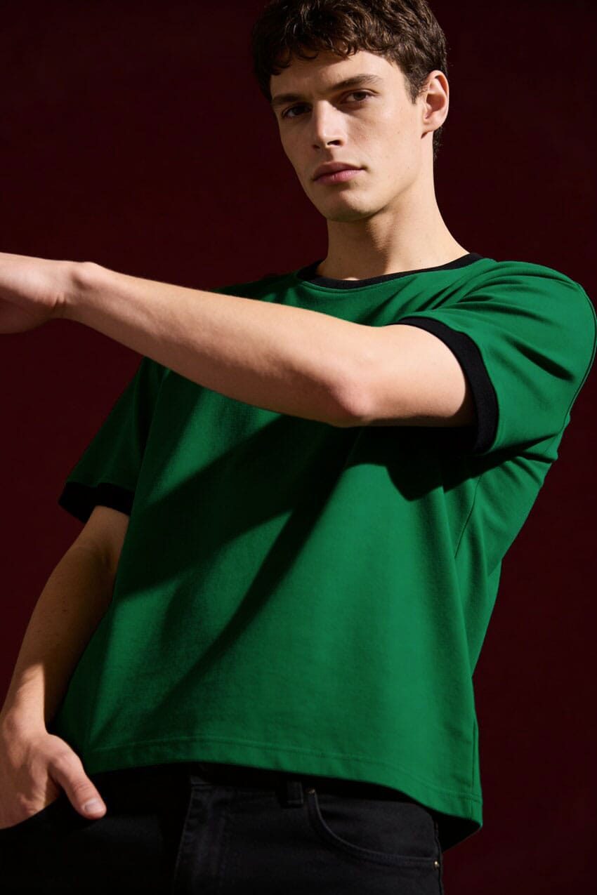 Bottle Green & Black