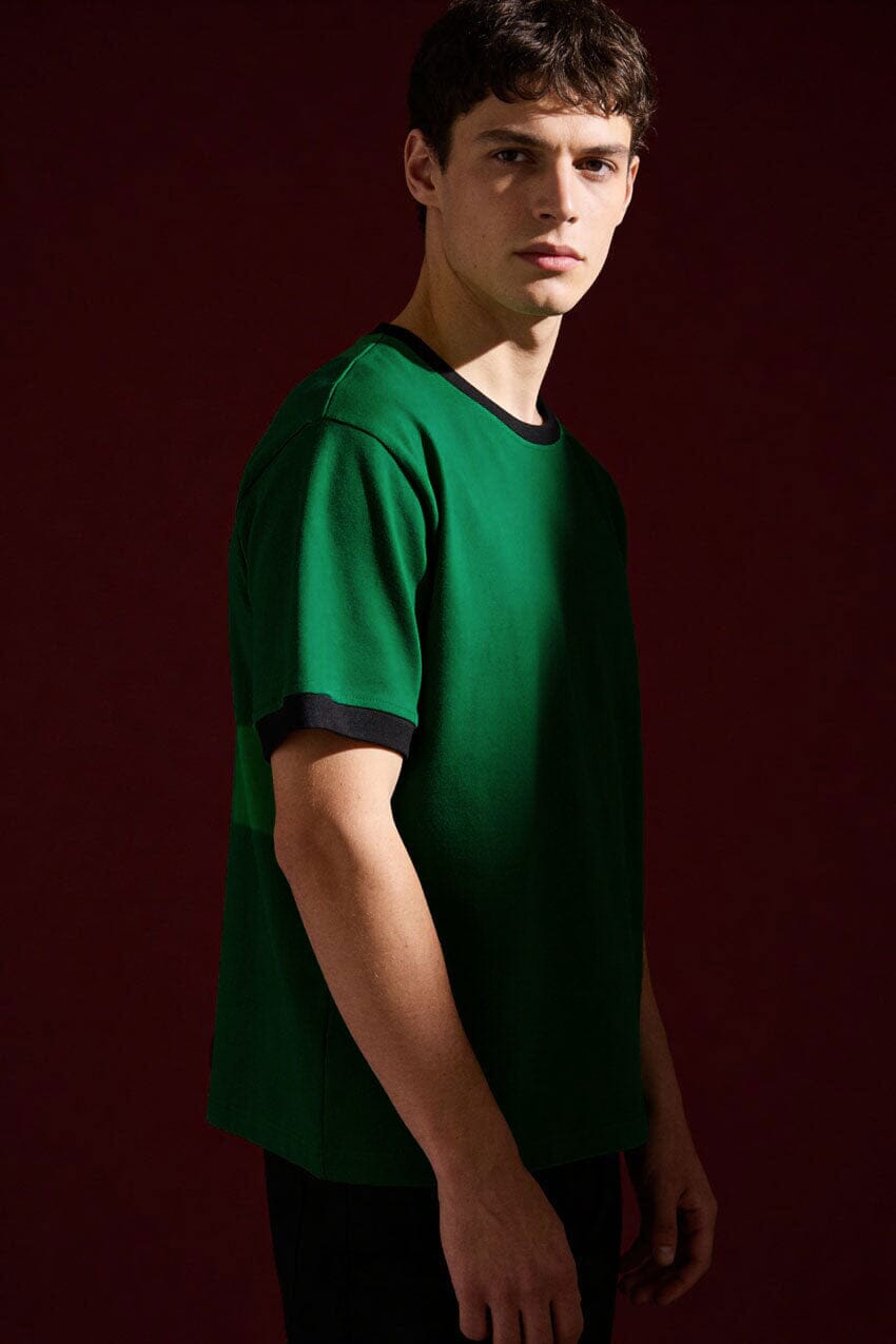 Bottle Green & Black