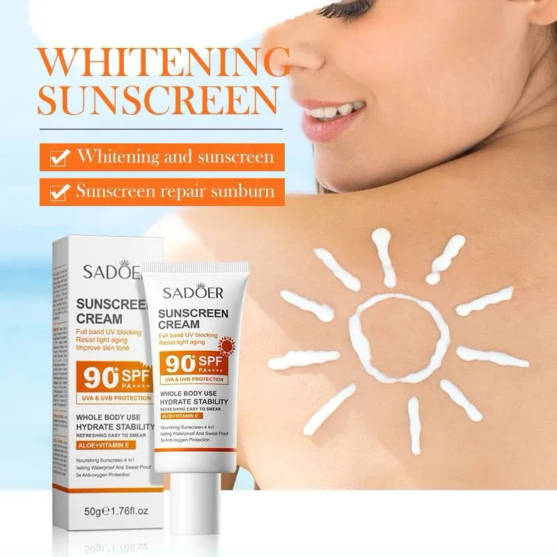 Sadoer 90+SPF Sunscreen Cream - 50g