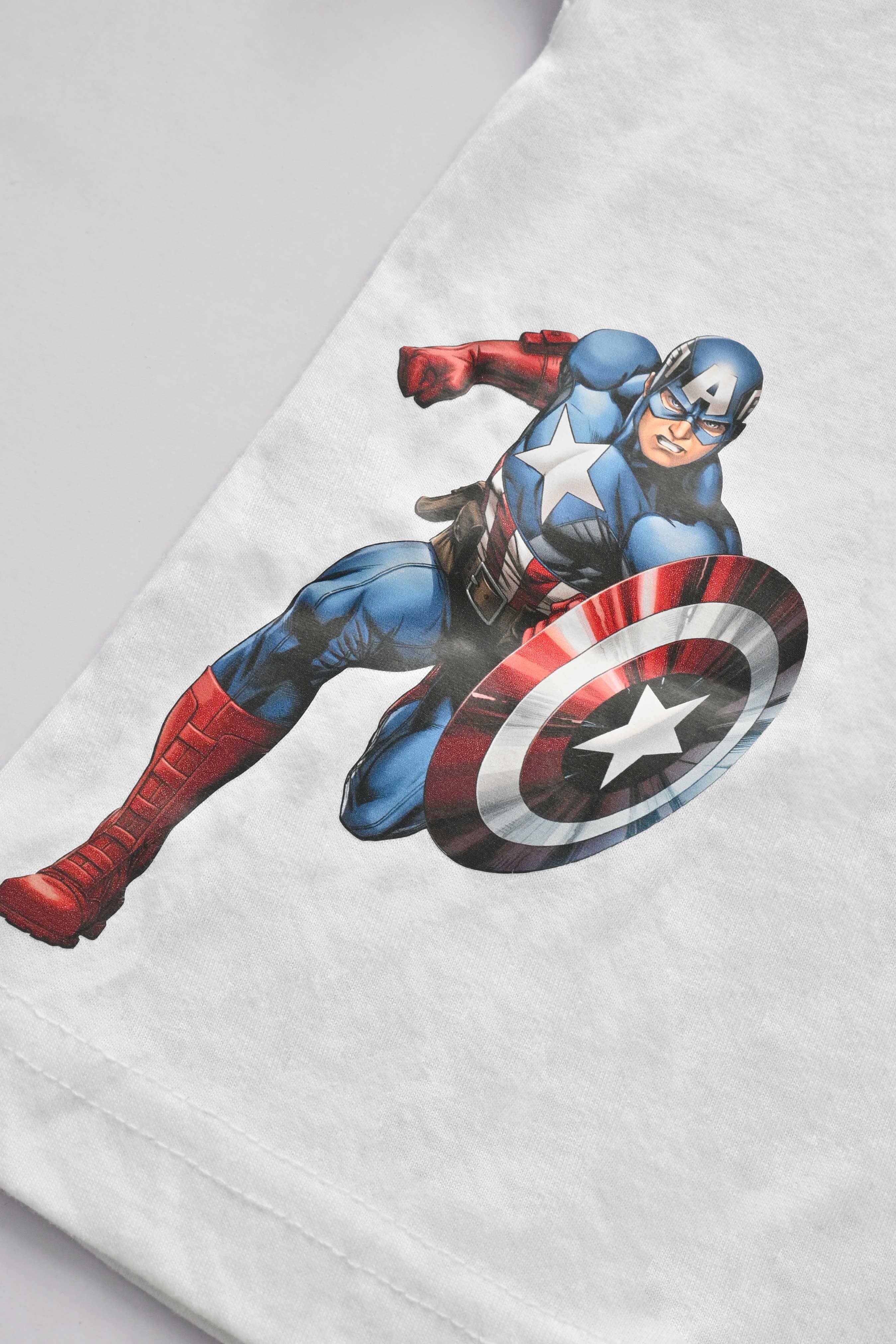 Polo Republica Boy's Superhero Captain America Printed Tee Shirt Boy's Tee Shirt Polo Republica 