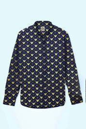 New Fashion Men's Star Printed Smart Fit Casual Shirt