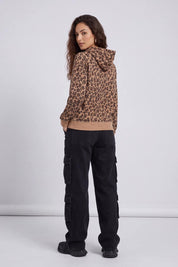 EGL Women's Leopard Fleece Hoodie