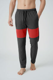 Charcoal & Red