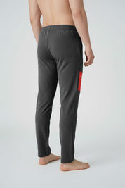 Charcoal & Red