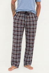Men's Quebec Plaid Check Loungewear Trousers