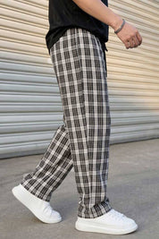 Men's Loose Fit Check Loungewear Trousers