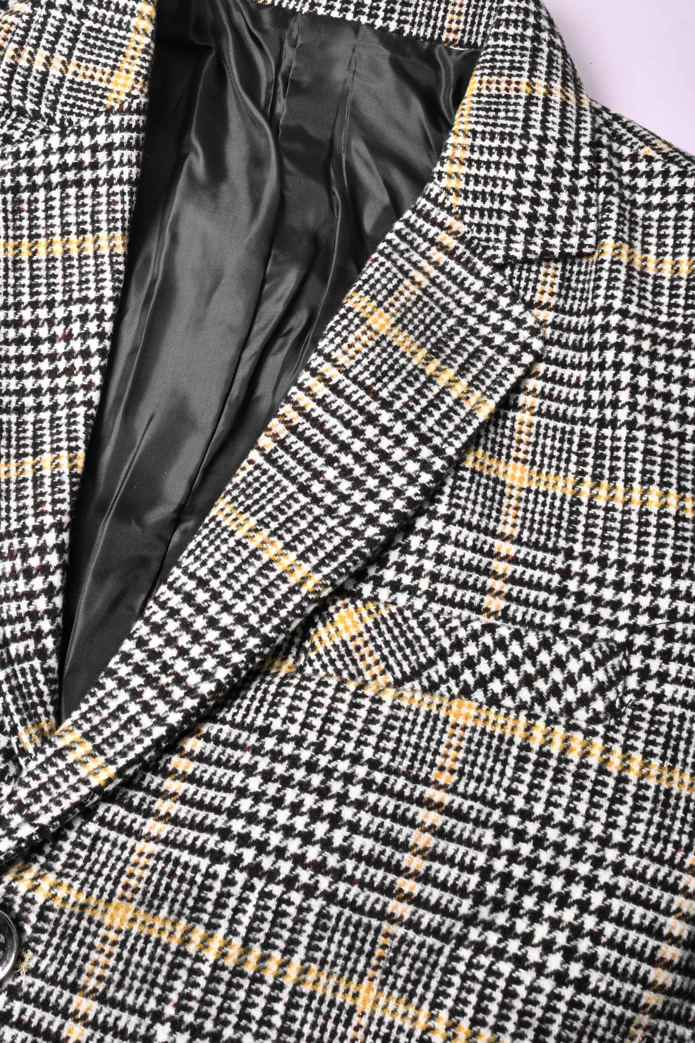 Fashion Men's Gingham Style Winter Blazer Men's Coat First Choice 
