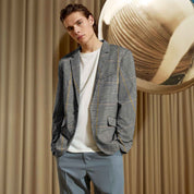 Fashion Men's Gingham Style Winter Blazer Men's Coat First Choice D2 M 