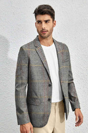 Fashion Men's Gingham Style Winter Blazer Men's Coat First Choice D3 M 