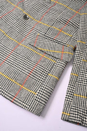 Fashion Men's Gingham Style Winter Blazer Men's Coat First Choice 