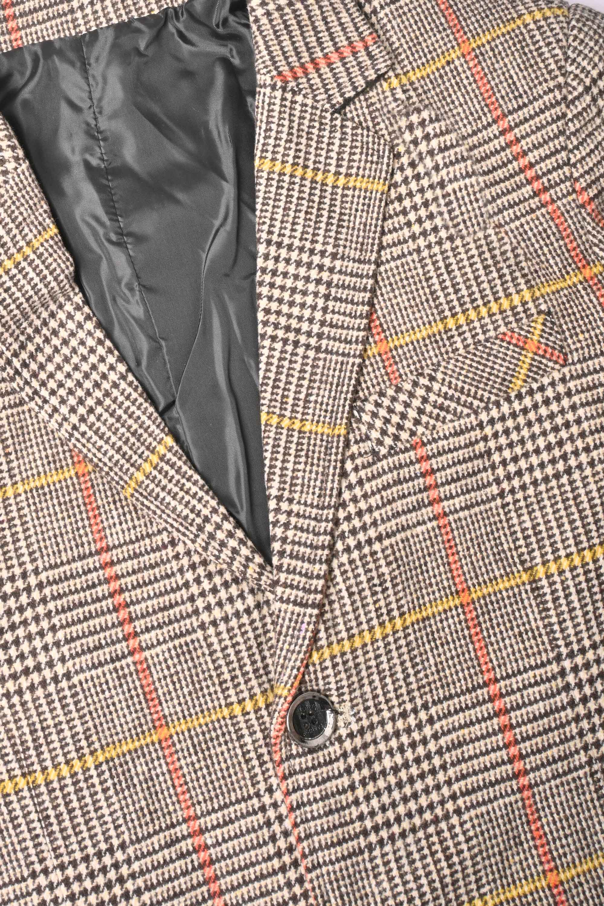 Fashion Men's Gingham Style Winter Blazer Men's Coat First Choice 