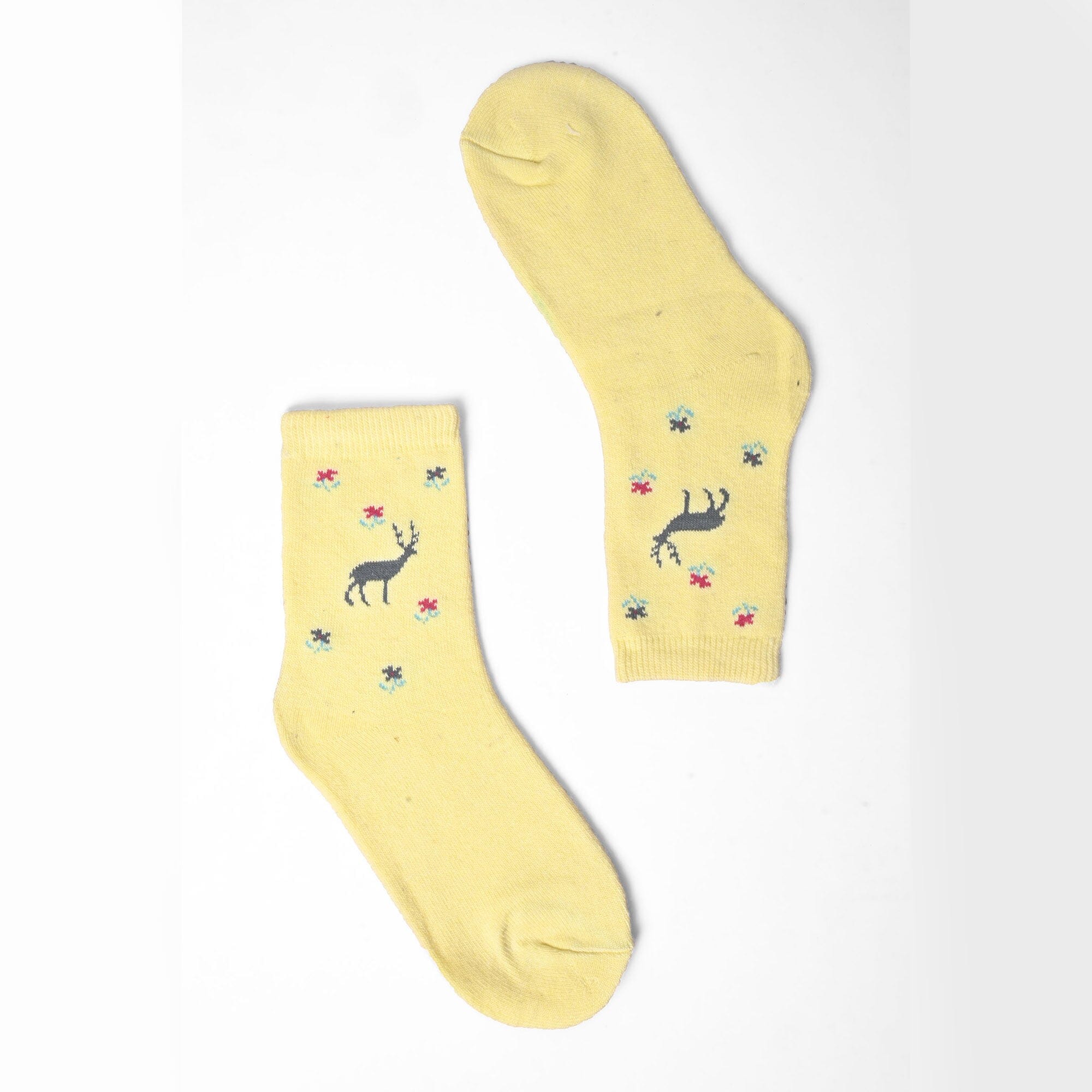 Tazoo Men's Deer Printed Crew Socks Socks SRL D9 EUR 36-41 