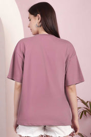 Women's Oversized Crew Neck Minor Fault Tee Shirt