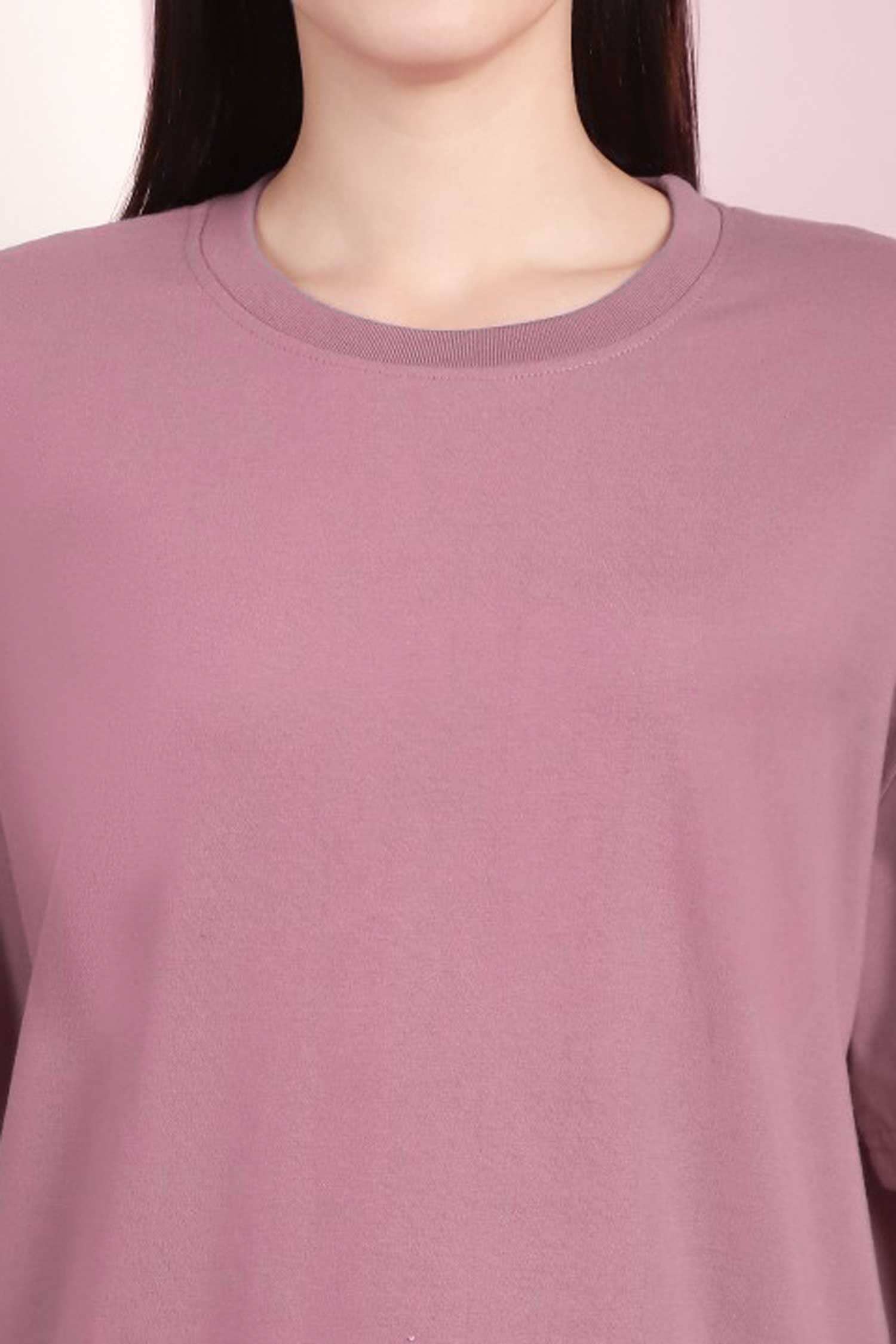 Women's Oversized Crew Neck Minor Fault Tee Shirt
