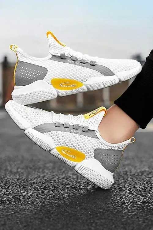 Popular Men's Feiwei Summer Breathable Mesh Running Shoes