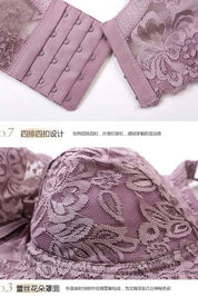 Women's Full Lace Thin Cotton Large Cup Adjustable Bra