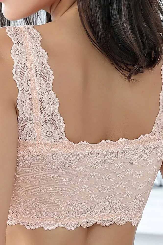 Women's Front Zipper Lace Design Removable Padded Bra & Pantie Set Women's Lingerie Sunshine China 