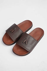 Men's Tassel Premium Slides