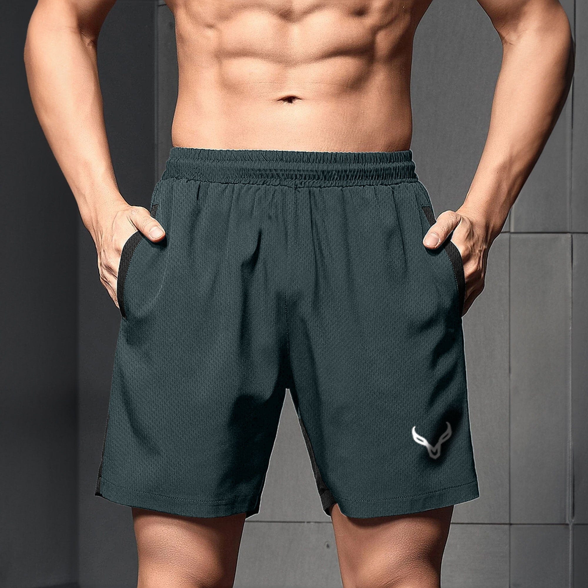 Polo Athletica Men's Rapid-Dry Gym Activewear Shorts with Side Panel Men's Shorts Polo Republica 