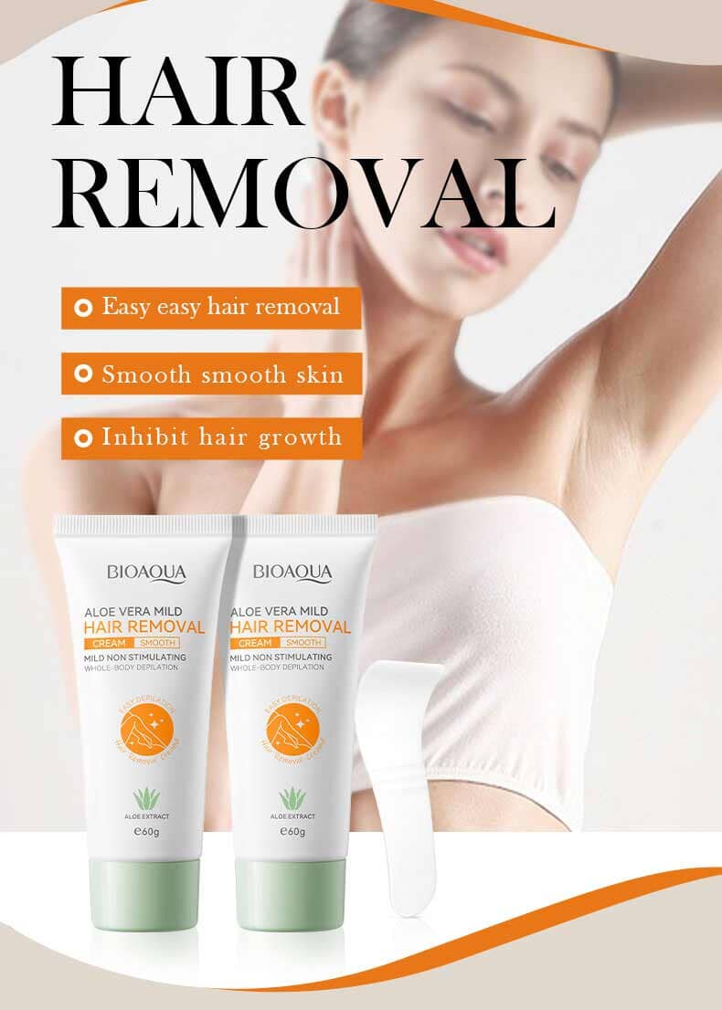 Bioaqua Aloe Vera Mild Hair Removal Cream - 60g