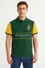 Bottle Green & Yellow