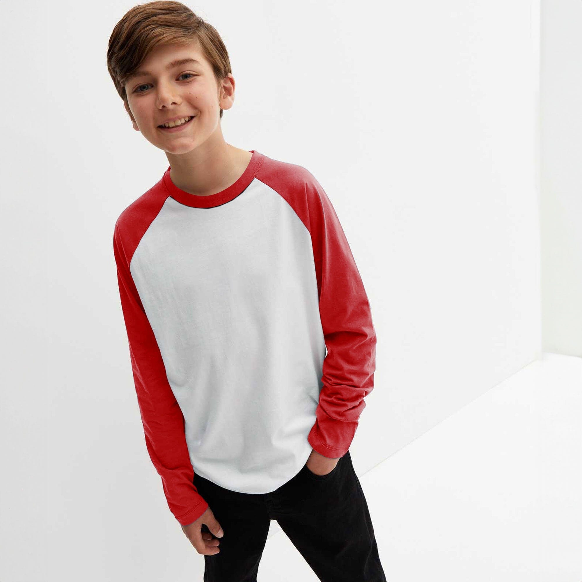 R-Youth Boy's Raglan Long Sleeve Tee Shirt