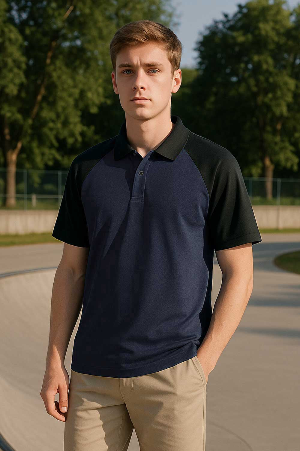 Navy & Black