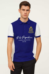 Polo Republica Men's Contrast Panel Polo Shirt