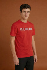 Men's CEO Millionaire Printed Crew Neck Tee Shirt