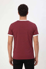 Red & Navy Striped