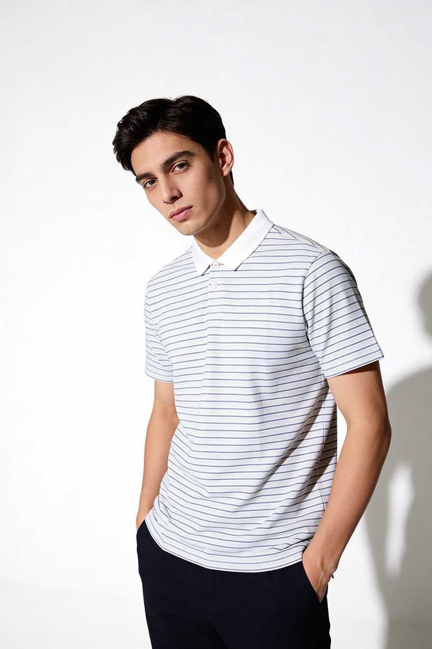 Eternity Men's Striped Polo Shirt