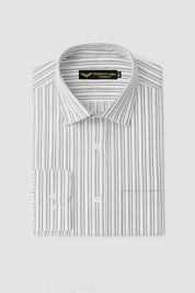 Eternity Men's Classic Fit Pinstripe Formal Shirt