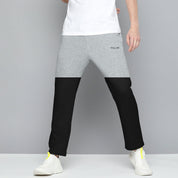 Poler Men's Tampere Logo Printed Contrast Panel Trousers Men's Trousers IBT Grey & Black S 