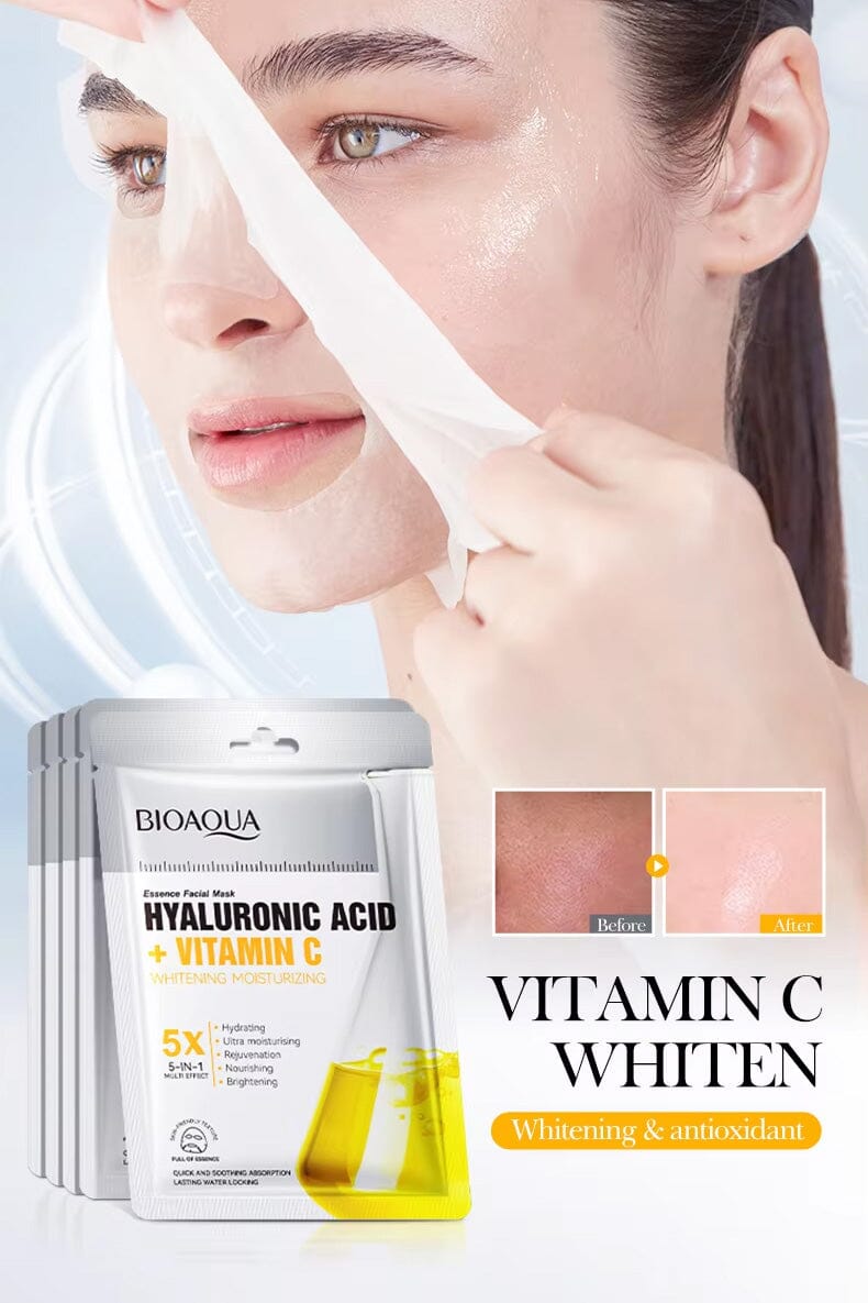 Bioaqua Hyaluronic Acid + Vitamin C Facial Mask - 25ml