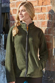 Premium Equestrian Women's Full Sleeves Polar Fleece Jacket Women's Jacket HAS Apparel Olive S (10) 
